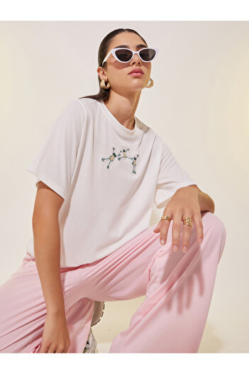 Take Two By Styli Graphic Printed Round Neck T-shirt