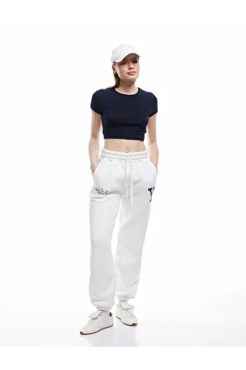 Koton Three Thread Raised Printed Comfortable Fit Pocket Jogger Sweatpants