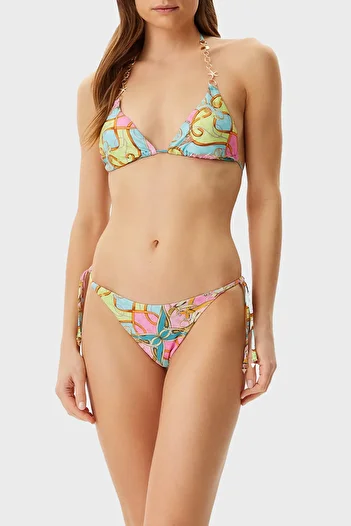 Guess String Patterned Tie-Up Bikini Bottom E5Go15Kcr12 Bikini Bottom E5Go15 Kcr12 P7Wo