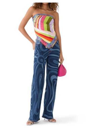 Pucci Marmo Desenli Jean Pantolon