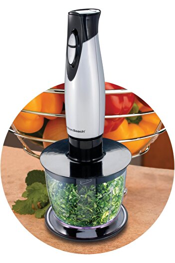 Hamilton Beach 5 In 1 Stainless Steel Hand Blender, Chopper, Mixer, Food Processor, Smoothie Maker, 160 Watts