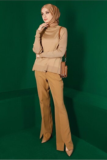 Alvina 42073 Model Turtleneck Basic Knitwear Sweater