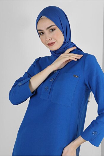 Alvina BUTTONED POCKET DETAILED DOUBLE PANT SUIT 43564