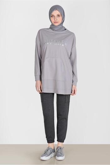 Alvina 42740 Model Printed Tracksuit Tunic