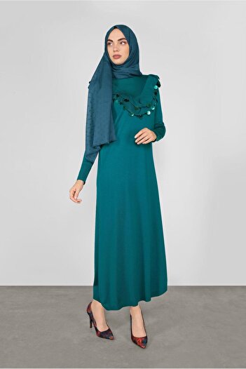 Alvina Pul Detailed Knitting Dress 41030