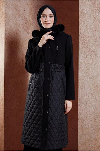Alvina Furry Hooded Coat 90508