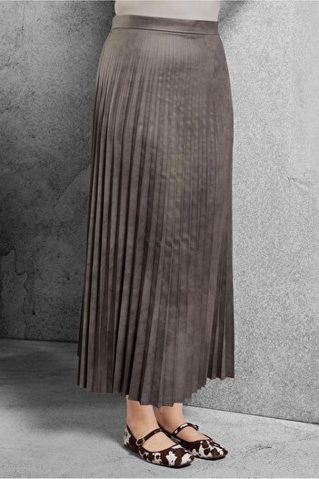 Alvina Pleated Long Skirt 60635
