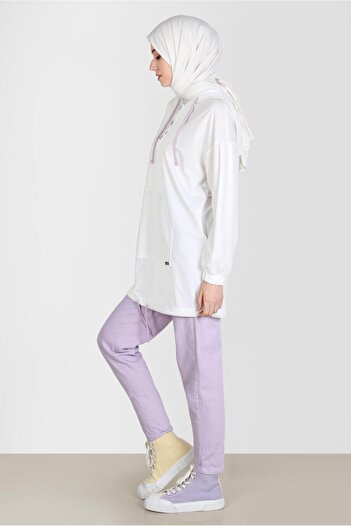 Alvina Hooded Snap-On Tracksuit Tunic - 42651