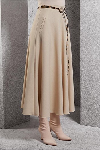 Alvina 60622 Model Belted Skirt