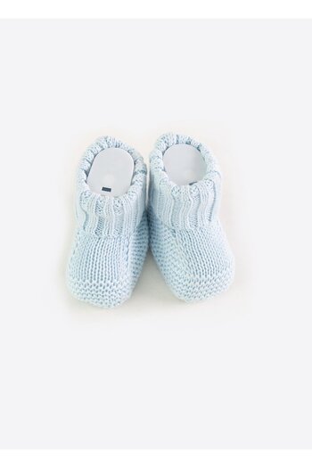 kitikate Blue Knitwear - Booties and Organic Electric Pump Repair Kit Shoes