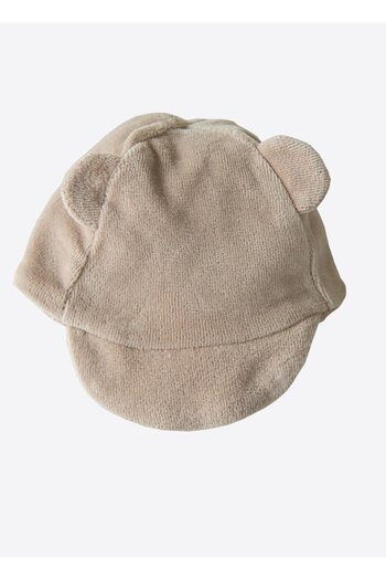 kitikate Beige Velvet Hat