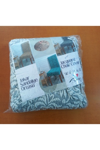 aktarteks Husă pentru scaune din jacquard, model de scoarță, țesătură elastică (6 buc)