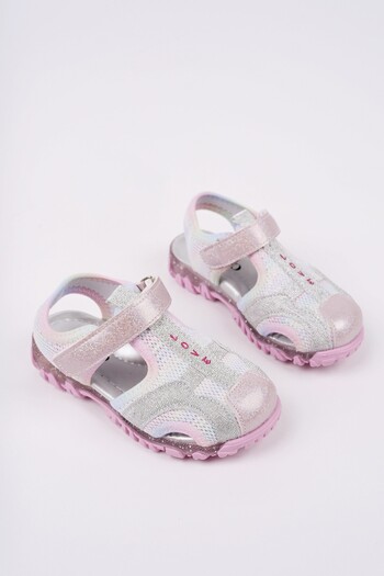 MUGGO Slyvester Günlük Önü Kapalı Cırtlı Unisex Çocuk Sandalet