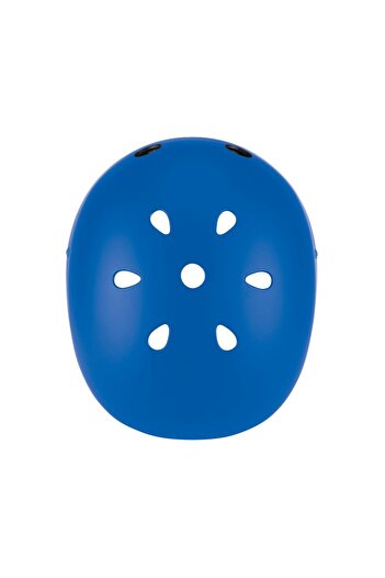 Globber Primo safety helmet, with lights, blue color