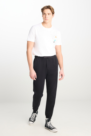 Lee Regular Fit Regular Cut Ribbed Leg Anthracite Jogger Trousers