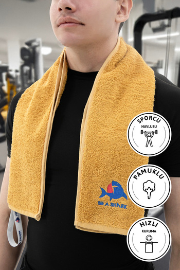 FAVORA Спортивний рушник для тренувань Gym Fitness Plates Бокс Теніс Спортивний рушник 105x30 см - Гірчичний