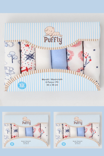 vivala All Skin Types 100% Cotton 18 Pack Baby Mouth Wipes 30X30 cm