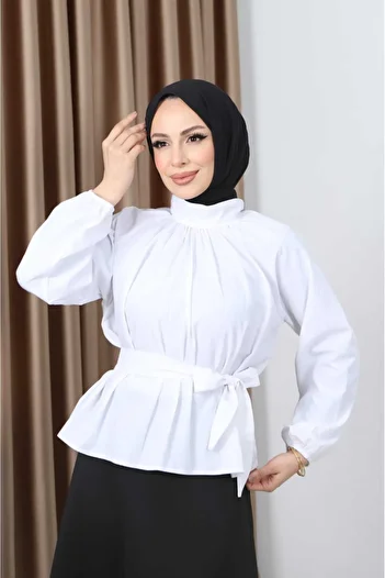 CNG MODA Thank You Belted Shirt