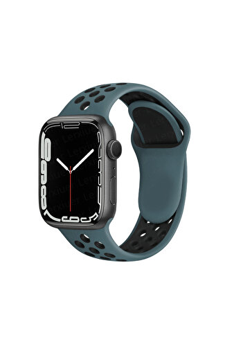 PSGT Apple Watch Seri:1/2/3/4/5/6/se/7/8/9 (42-44-45-49MM) Ve Seri10(46MM) Uyumlu Silikon Kordon Dilekli
