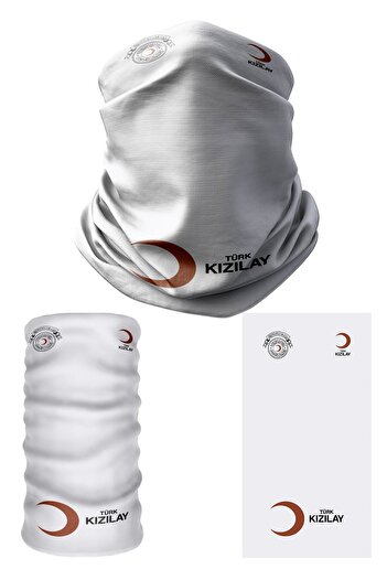 e-Taktik Turkish Red Moon Seamless Tube Neck Collar Buff Baf Mask Beanie Hair Band