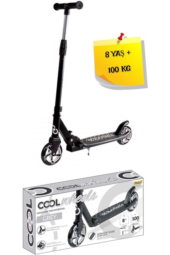TOYFEST 2 Wheel Gray Color Scooter - 8 Years +