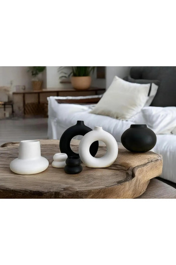 ÇİMEN HOME Set of 6 Bohemian Vase, Topic Vase, Balloon Vase, Candlestick Candle Holder