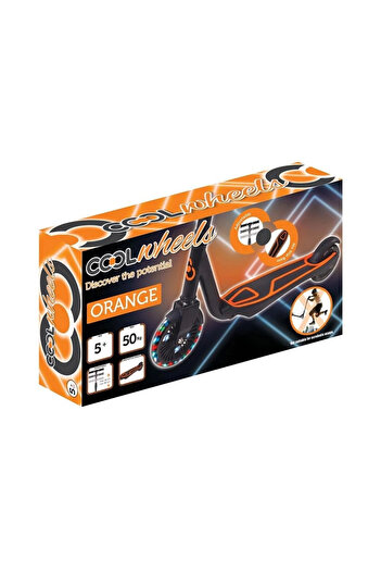 TOYFEST 2 Wheel Lighted Scooter Orange - 5 Years +