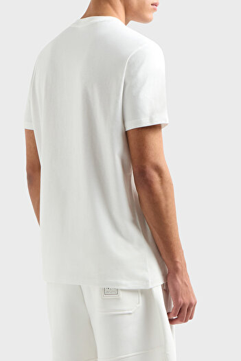Armani Exchange Armani Exchange Cotton Embossed Logo Printed Regular Fit Cycling T-Shirt Men Xm000