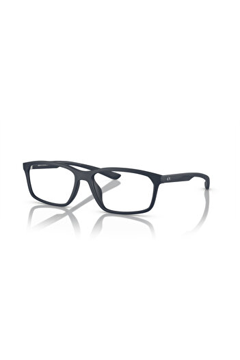 Armani Exchange Man Pillow Eyeglasses- Ax 3108u - Lense Size:56mm - Matte Blue
