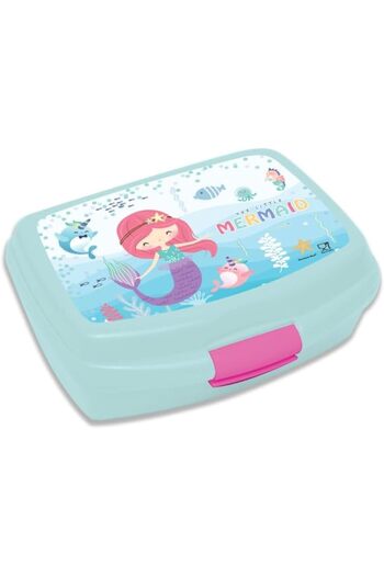 Generic Little Mermaid Plastic Lunch Box for Kids, Green