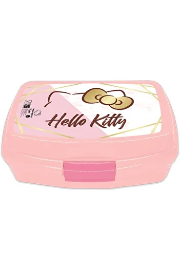 Hello Kitty Hellokitty Hello Kitty Plastic Lunch Box for Kids, Light Pink
