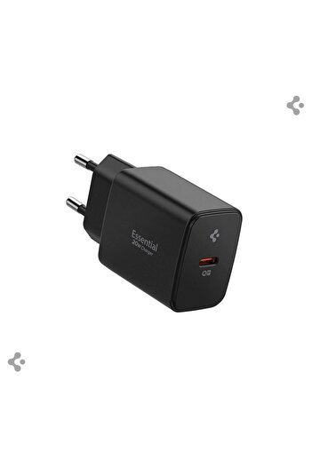 Spigen 20W USB-C Mini Hızlı Şarj Aleti Şarj Isısını Düşürür GaN Destekli Akım Koruma Güç Adaptörü ACH09217
