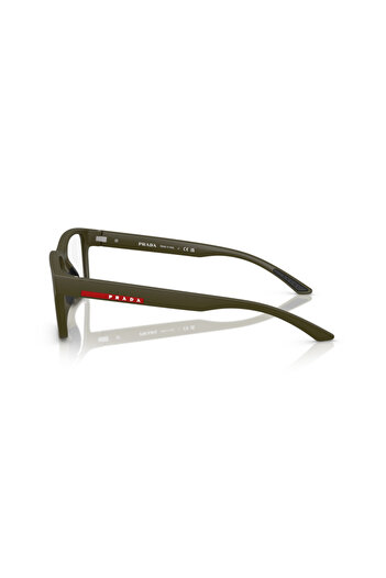 Prada Linea Rossa Man Rectangular Eyeglasses- Ps 01rv - Lense Size:54mm - Matte Militry Green
