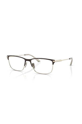 Prada Man Rectangle Eyeglasses- Pr 55zv - Lense Size:55mm - Matte Burnished/pale Gold