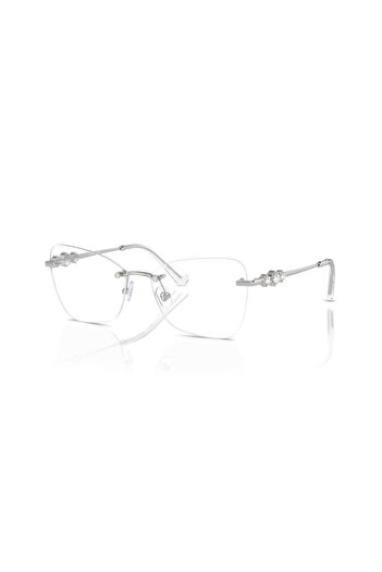 Swarovski Woman Butterfly Eyeglasses- Sk 1014 - Lense Size:53mm - Silver
