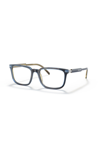Prada Man Rectangle Eyeglasses- Pr 13yv - Lense Size:53mm - Denim Tortoise