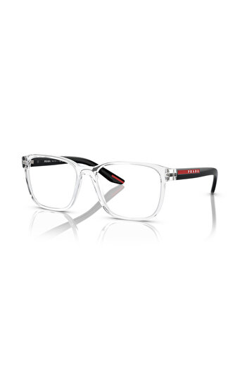 Prada Linea Rossa Man Square Eyeglasses- Ps 06pv - Lense Size:55mm - Crystal