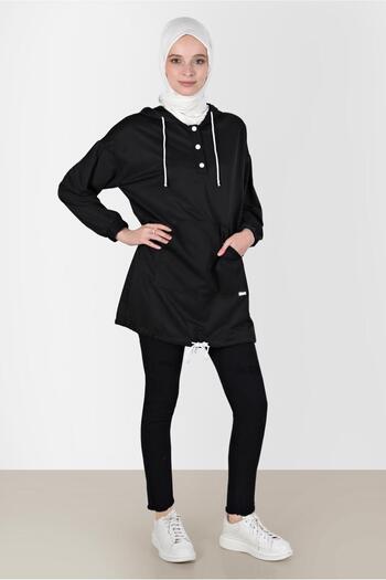 Alvina Hooded Snap-On Tracksuit Tunic - 42651