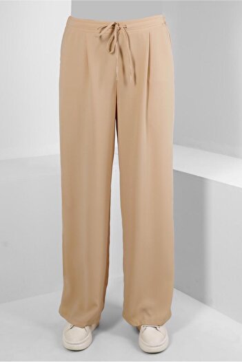 Alvina Wide Leg and Laced Elastic Waist Trousers 70509