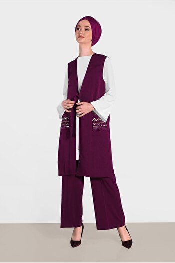Alvina 4437 Model Embroidered Double Tunic