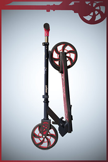 POZART Scooter Y Dipsy 2-Wheeled Parking Footrest 3-Stage 100kg Carrying Capacity Can Be Used by 8 Years and Above
