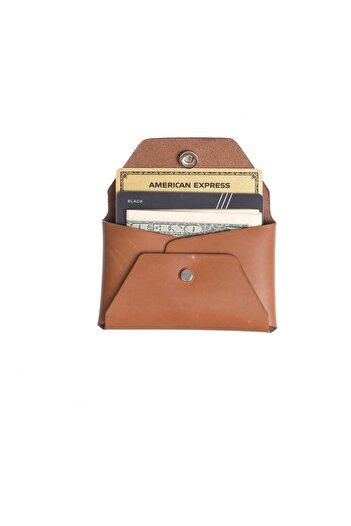 WATCHOFROYAL Πορτοφόλι από γνήσιο δέρμα Buttero Tan SecureVault Card Holder