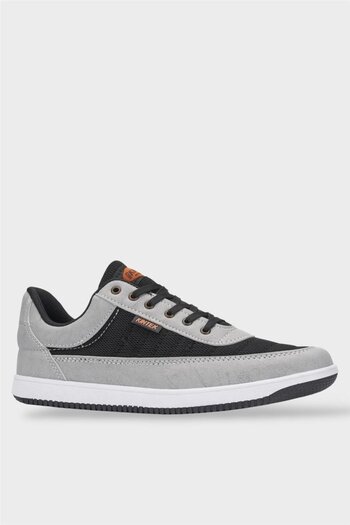 Liger Men's Daily Comfortable Sneakaer Sports Shoes Gray - Black