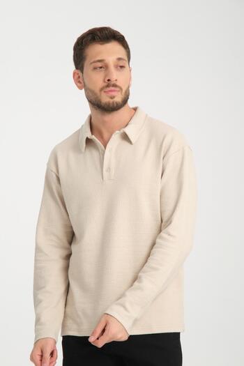 Store 100% Cotton Long Sleeve Men's Sweatshirt - Comfortable and Stylish