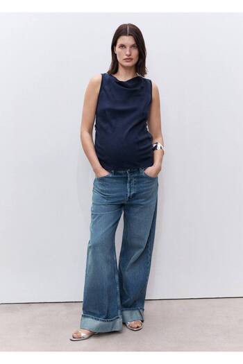MANGO Woman Lyocell-Umstandsmode-Bluse