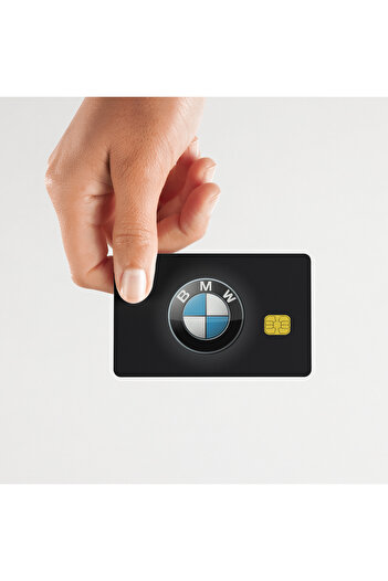 Huggy Craft Bmw Designed Glossy Surface Card Covering Sticker