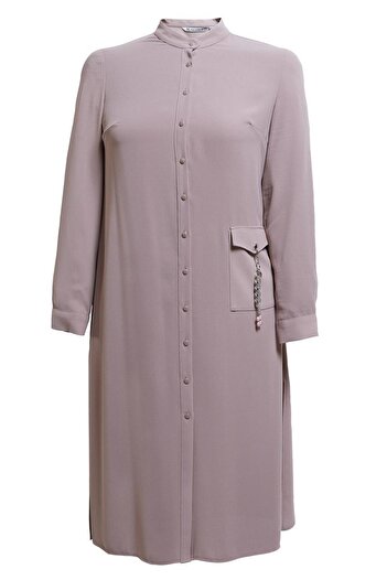 Alvina Plus Size Buttoned Tunic 44447