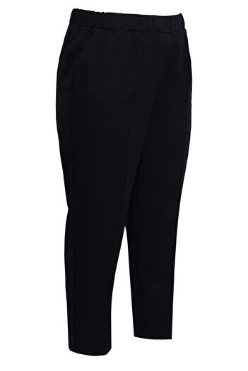 Alvina Plus Size Elastic Waist Trousers - 70639