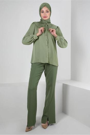 Alvina PILISE DETAIL BUTTONED BLUZ 43897