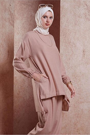 Alvina Crew Neck Trousers Set - 44436
